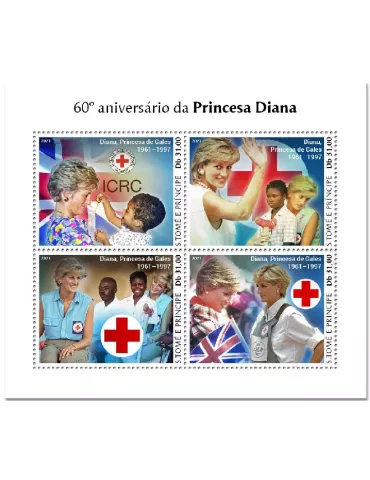 n° 7737/7740  - Timbre SAINT-THOMAS ET PRINCE Poste