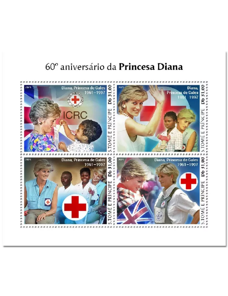 n° 7737/7740  - Timbre SAINT-THOMAS ET PRINCE Poste