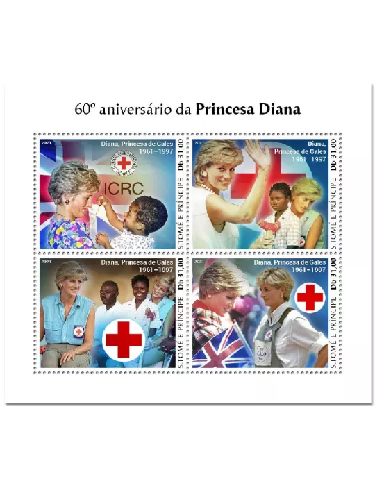 n° 7737/7740  - Timbre SAINT-THOMAS ET PRINCE Poste