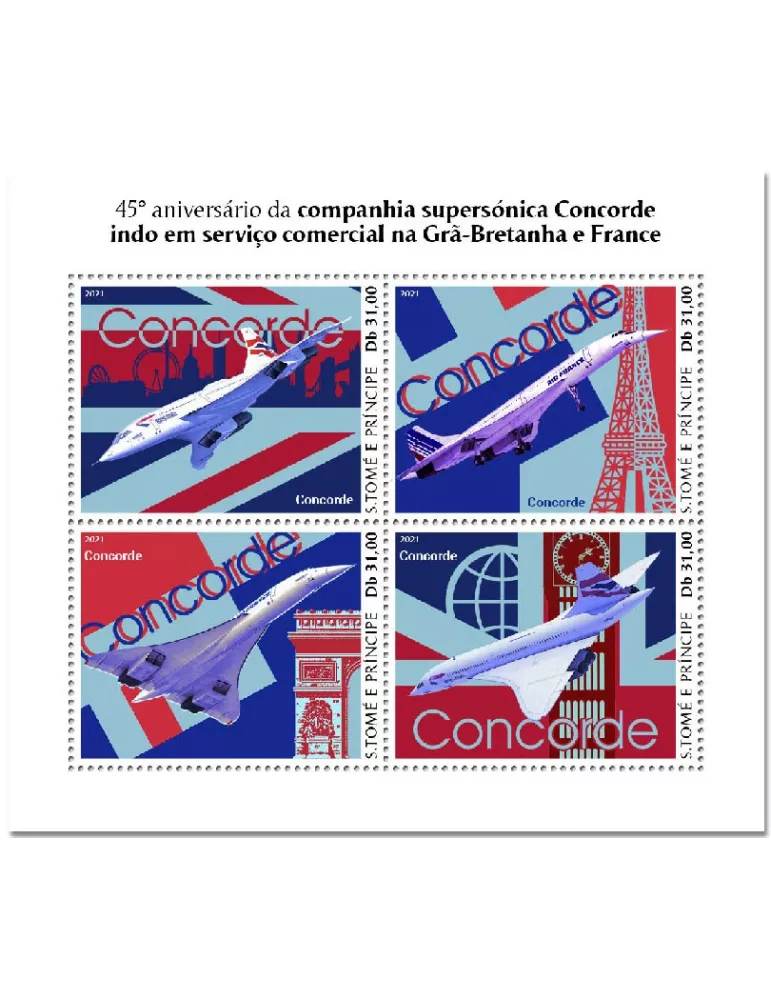 n° 7757/7760  - Timbre SAINT-THOMAS ET PRINCE Poste