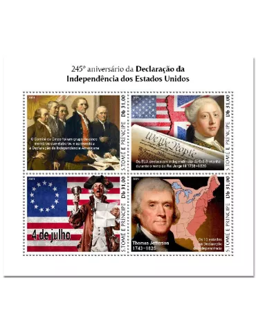 n° 7761/7764  - Timbre SAINT-THOMAS ET PRINCE Poste