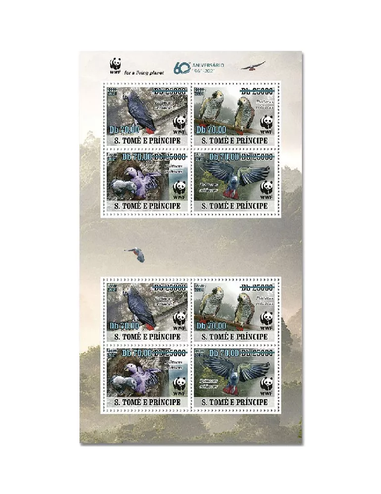 n° 7793/7796  - Timbre SAINT-THOMAS ET PRINCE Poste