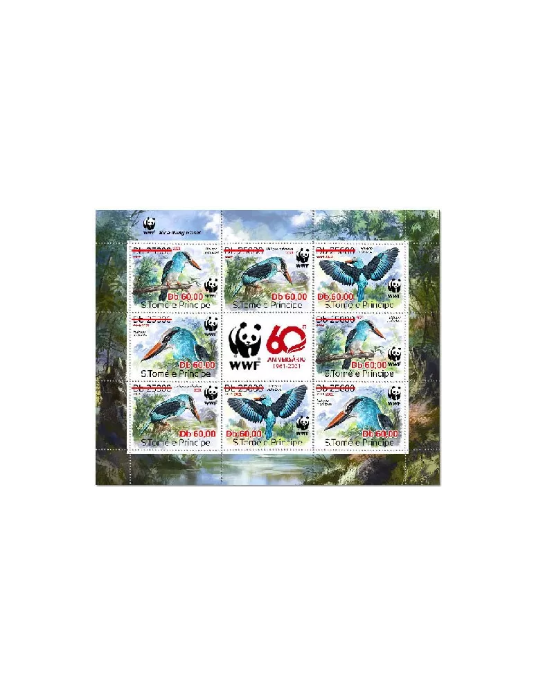 n° 7805/7808  - Timbre SAINT-THOMAS ET PRINCE Poste