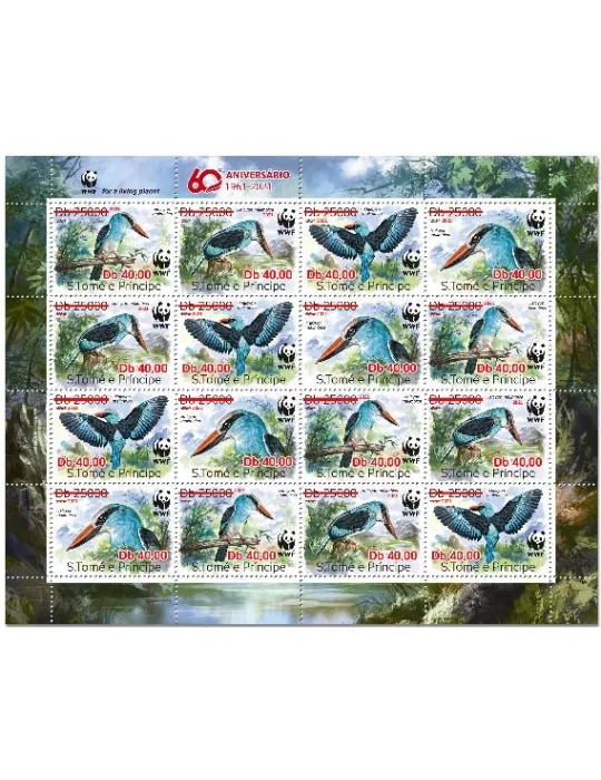 n° 7813/7816  - Timbre SAINT-THOMAS ET PRINCE Poste