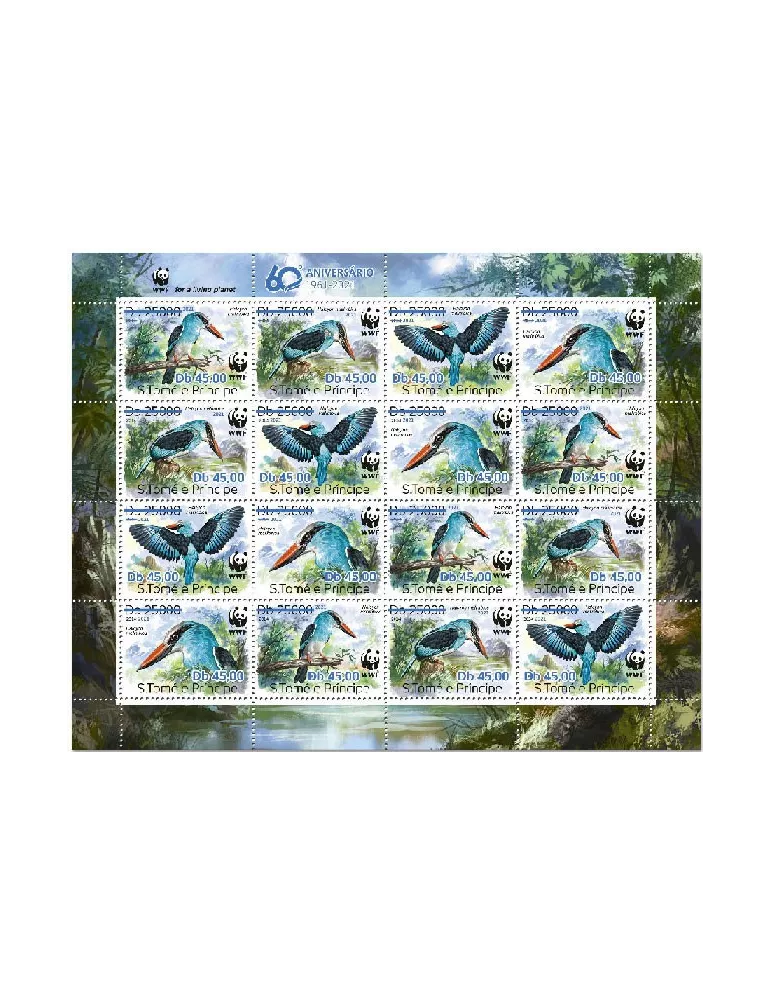 n° 7817/7820  - Timbre SAINT-THOMAS ET PRINCE Poste