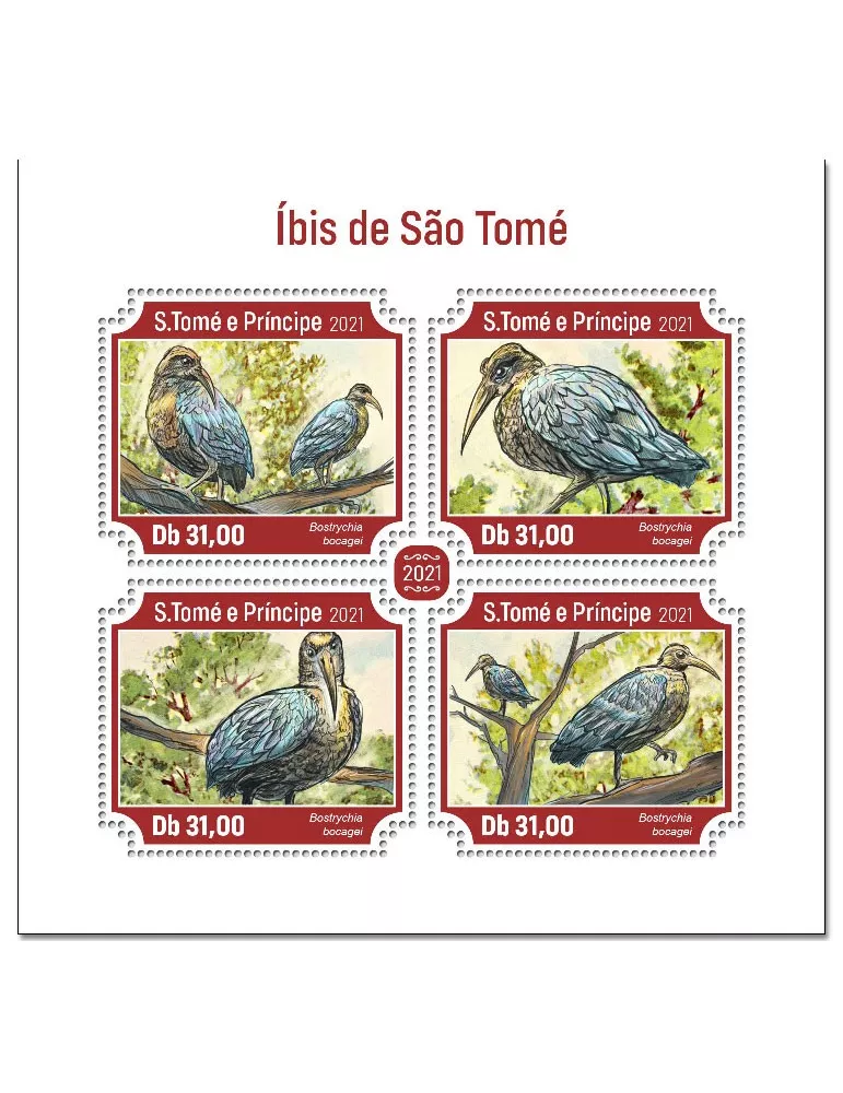 n° 7881/7884  - Timbre SAINT-THOMAS ET PRINCE Poste