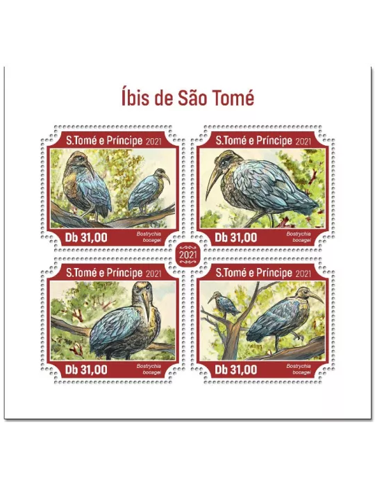 n° 7881/7884  - Timbre SAINT-THOMAS ET PRINCE Poste