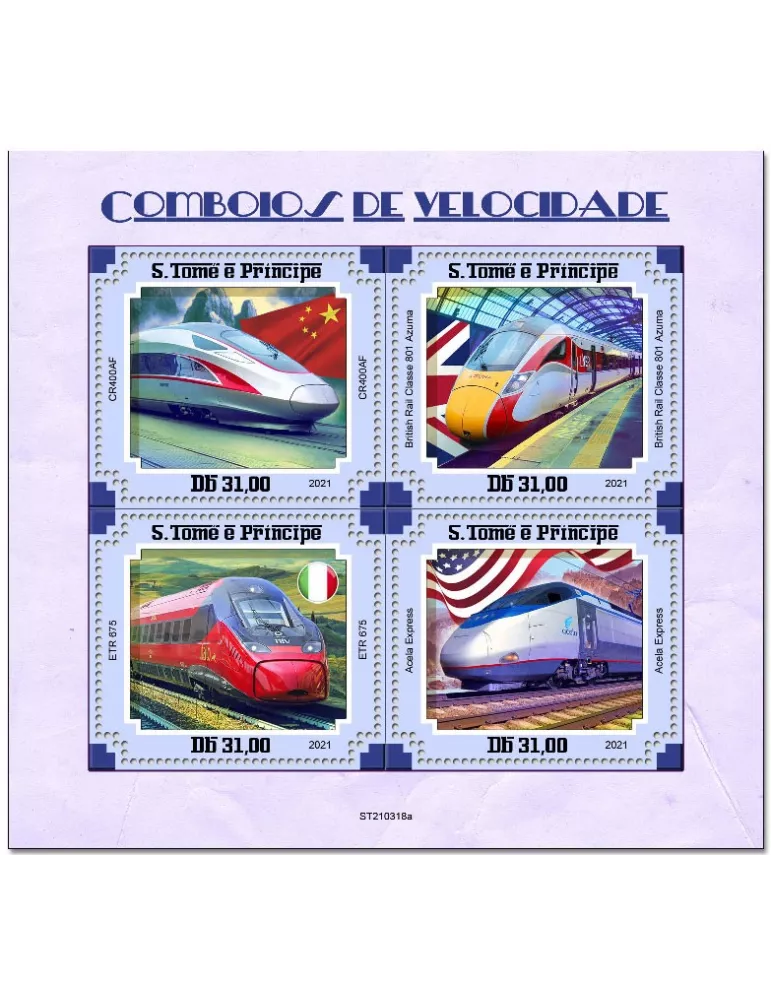 n° 7905/7908  - Timbre SAINT-THOMAS ET PRINCE Poste