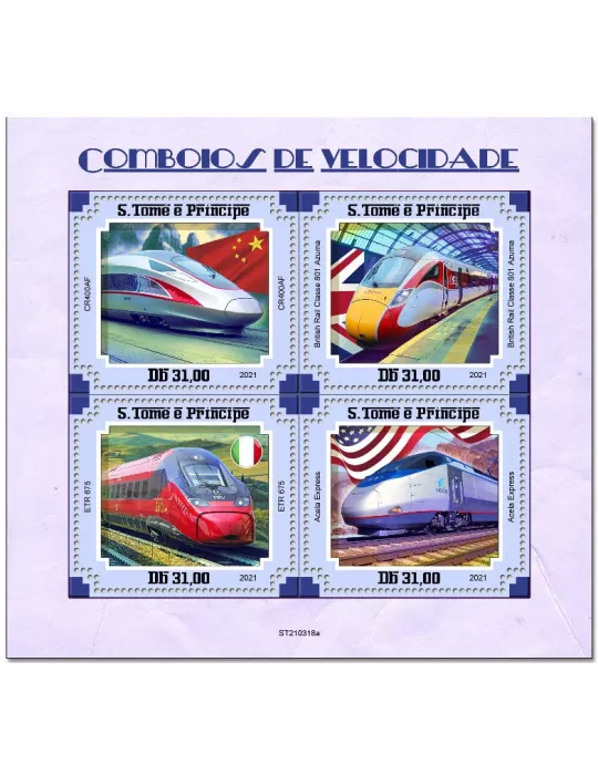 n° 7905/7908  - Timbre SAINT-THOMAS ET PRINCE Poste