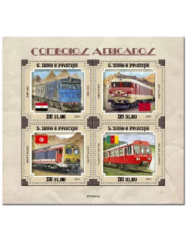 n° 7909/7912  - Timbre SAINT-THOMAS ET PRINCE Poste