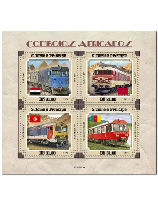 n° 7909/7912  - Timbre SAINT-THOMAS ET PRINCE Poste