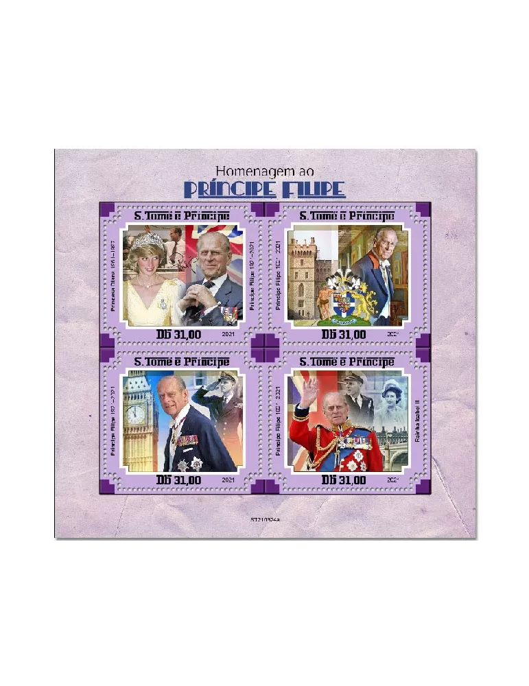 n° 7926/7929  - Timbre SAINT-THOMAS ET PRINCE Poste