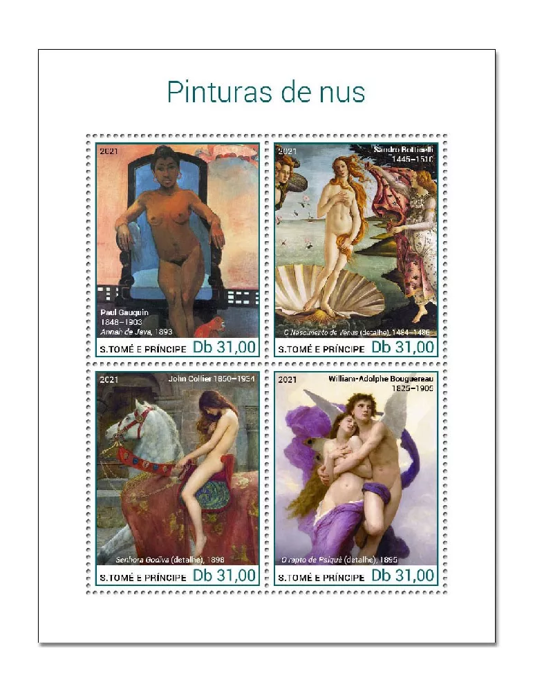 n° 7934/7937  - Timbre SAINT-THOMAS ET PRINCE Poste