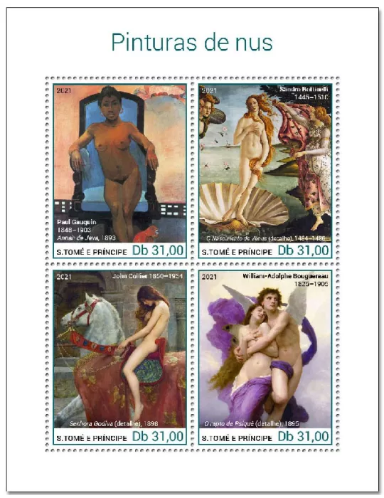 n° 7934/7937  - Timbre SAINT-THOMAS ET PRINCE Poste