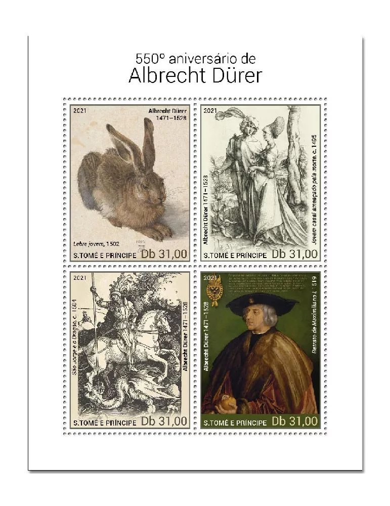 n° 7942/7945  - Timbre SAINT-THOMAS ET PRINCE Poste