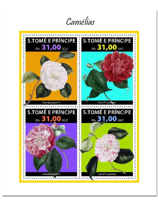 n° 7976/7979  - Timbre SAINT-THOMAS ET PRINCE Poste