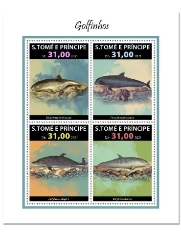 n° 7998/8001  - Timbre SAINT-THOMAS ET PRINCE Poste