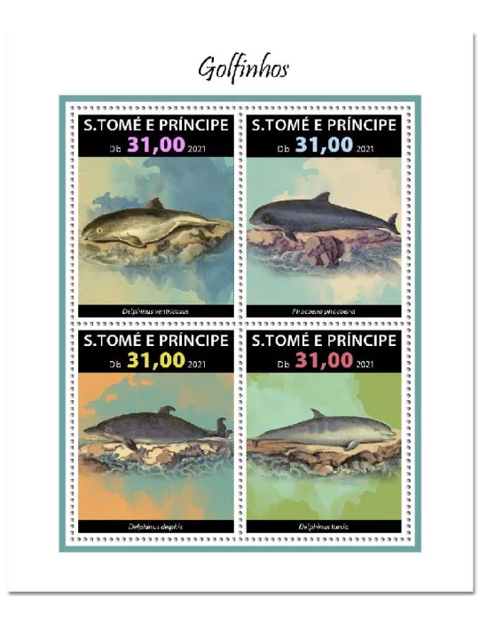 n° 7998/8001  - Timbre SAINT-THOMAS ET PRINCE Poste