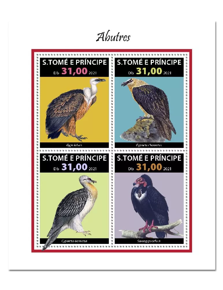 n° 8010/8013  - Timbre SAINT-THOMAS ET PRINCE Poste