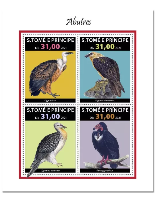 n° 8010/8013  - Timbre SAINT-THOMAS ET PRINCE Poste