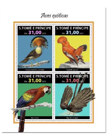 n° 8014/8017  - Timbre SAINT-THOMAS ET PRINCE Poste