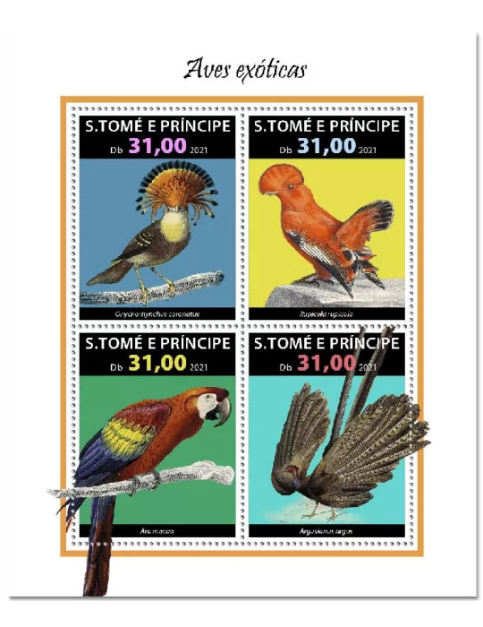 n° 8014/8017  - Timbre SAINT-THOMAS ET PRINCE Poste