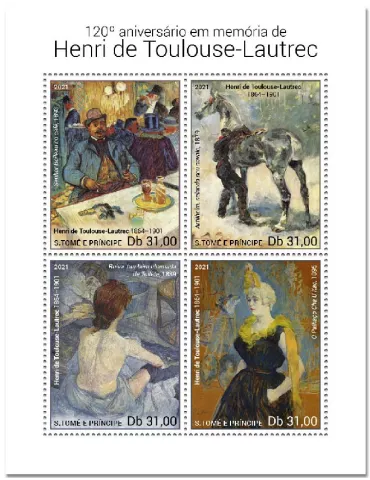 n° 8030/8033  - Timbre SAINT-THOMAS ET PRINCE Poste