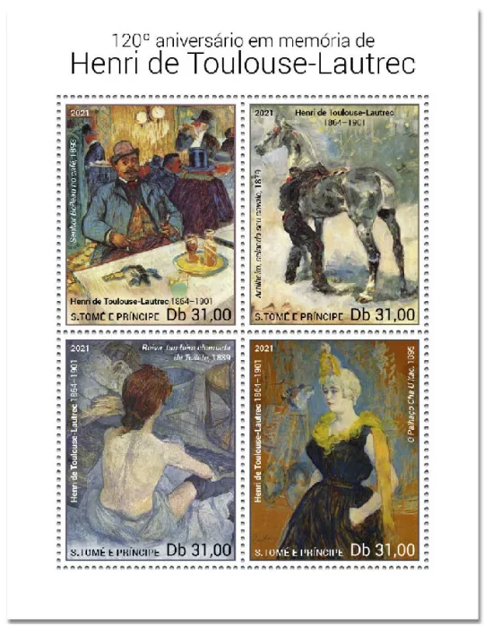 n° 8030/8033  - Timbre SAINT-THOMAS ET PRINCE Poste