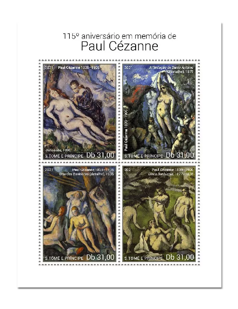 n° 8034/8037  - Timbre SAINT-THOMAS ET PRINCE Poste