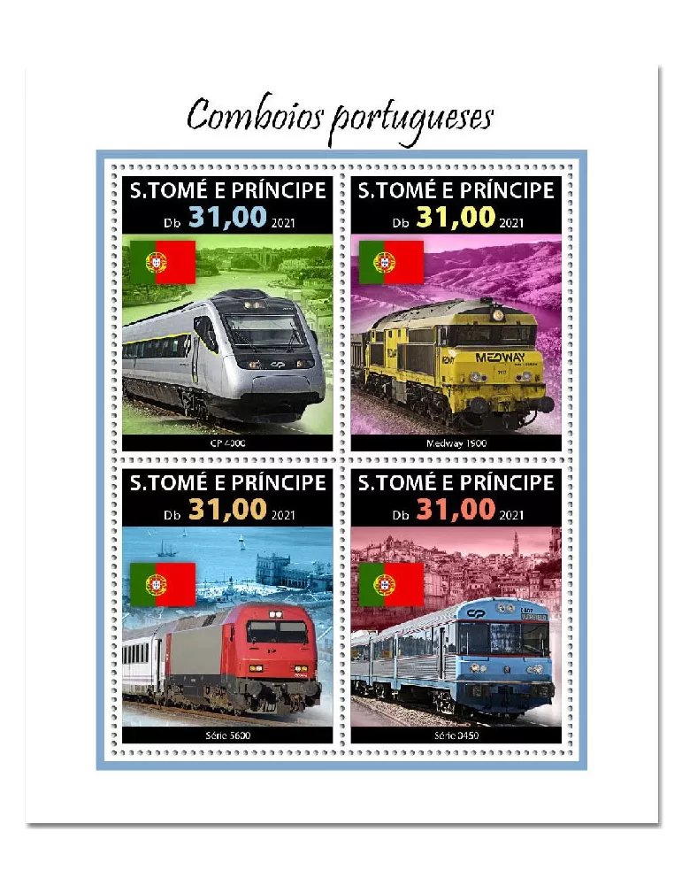 n° 8042/8045  - Timbre SAINT-THOMAS ET PRINCE Poste