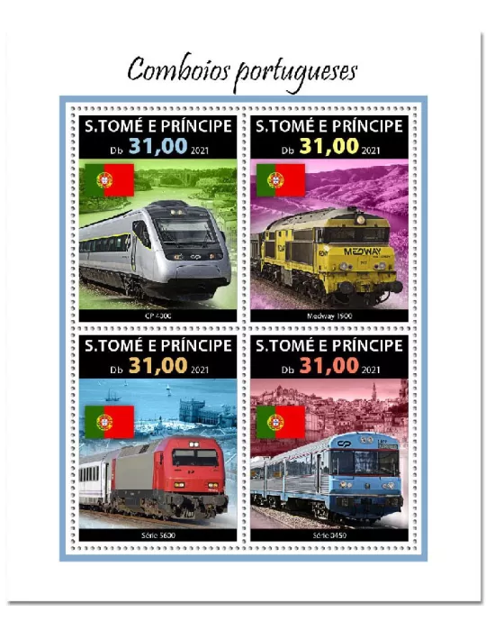 n° 8042/8045  - Timbre SAINT-THOMAS ET PRINCE Poste