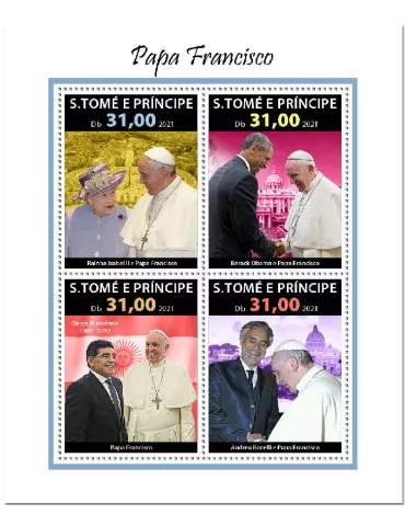 n° 8062/8065  - Timbre SAINT-THOMAS ET PRINCE Poste