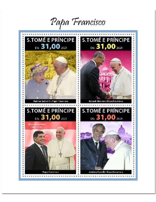 n° 8062/8065  - Timbre SAINT-THOMAS ET PRINCE Poste