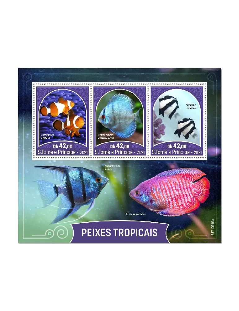 n° 8178/8180  - Timbre SAINT-THOMAS ET PRINCE Poste