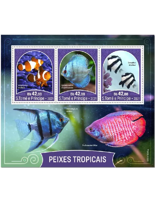 n° 8178/8180  - Timbre SAINT-THOMAS ET PRINCE Poste