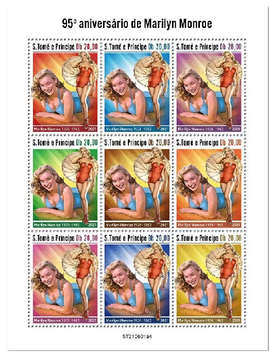n° 8316/8324  - Timbre SAINT-THOMAS ET PRINCE Poste