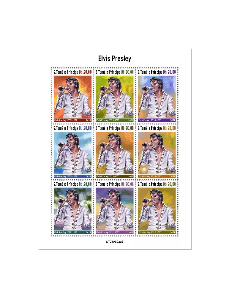 n° 8343/8351  - Timbre SAINT-THOMAS ET PRINCE Poste