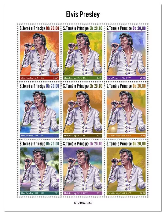 n° 8343/8351  - Timbre SAINT-THOMAS ET PRINCE Poste