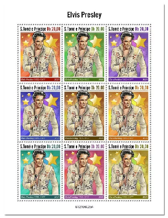 n° 8352/8360  - Timbre SAINT-THOMAS ET PRINCE Poste
