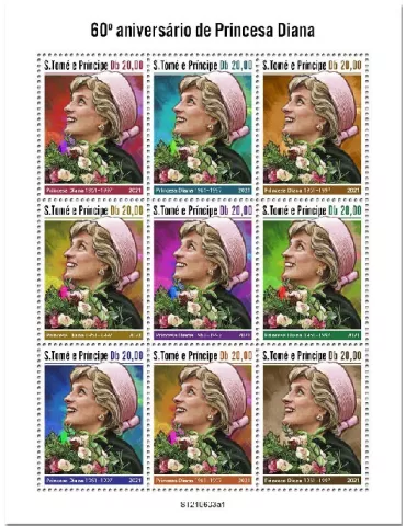 n° 8361/8369  - Timbre SAINT-THOMAS ET PRINCE Poste