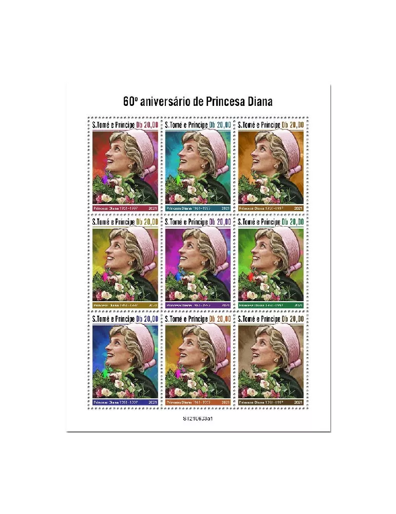 n° 8361/8369  - Timbre SAINT-THOMAS ET PRINCE Poste
