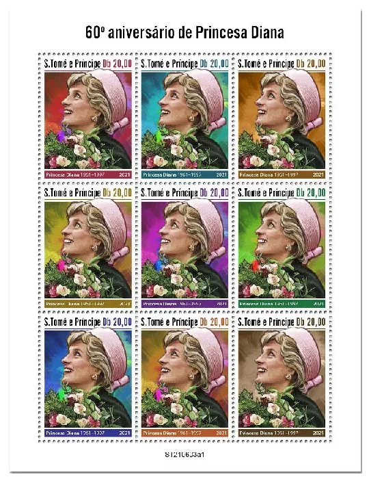 n° 8361/8369  - Timbre SAINT-THOMAS ET PRINCE Poste