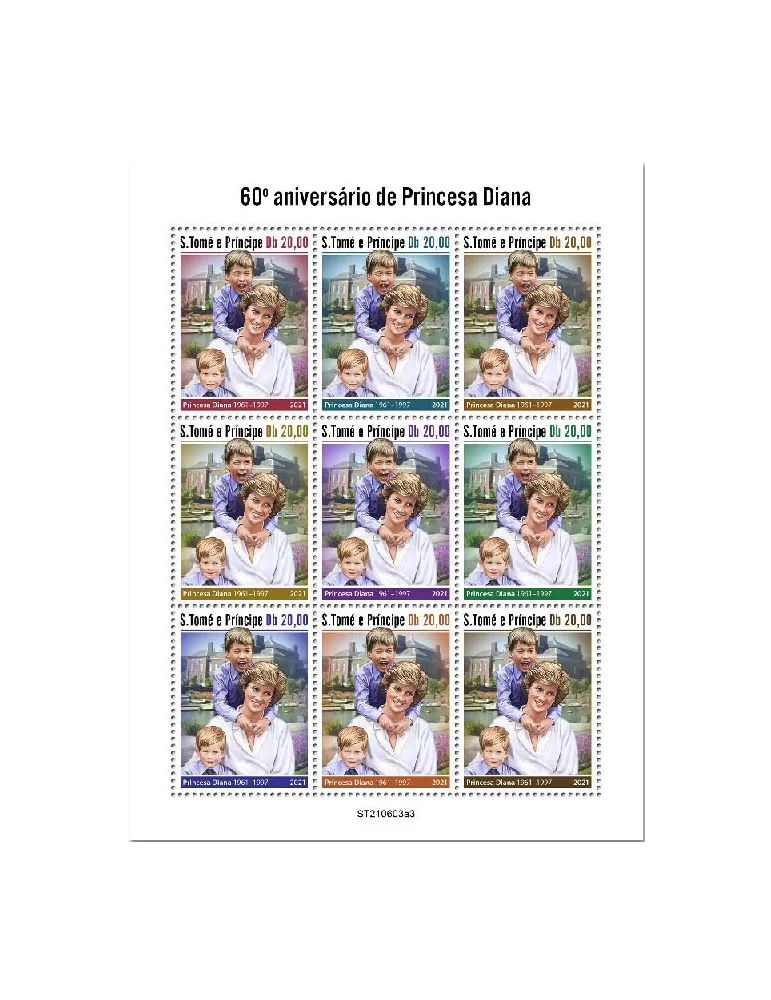 n° 8379/8387  - Timbre SAINT-THOMAS ET PRINCE Poste