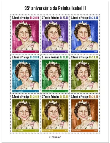 n° 8397/8405  - Timbre SAINT-THOMAS ET PRINCE Poste