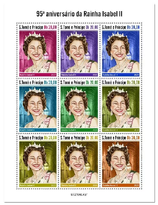 n° 8397/8405  - Timbre SAINT-THOMAS ET PRINCE Poste