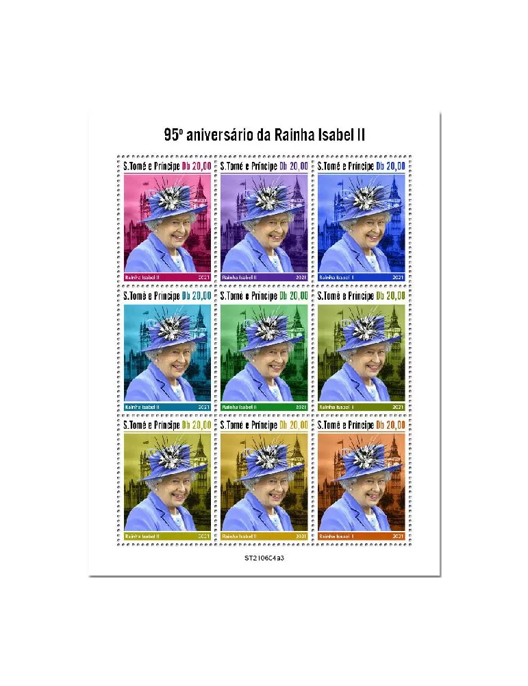 n° 8415/8423  - Timbre SAINT-THOMAS ET PRINCE Poste