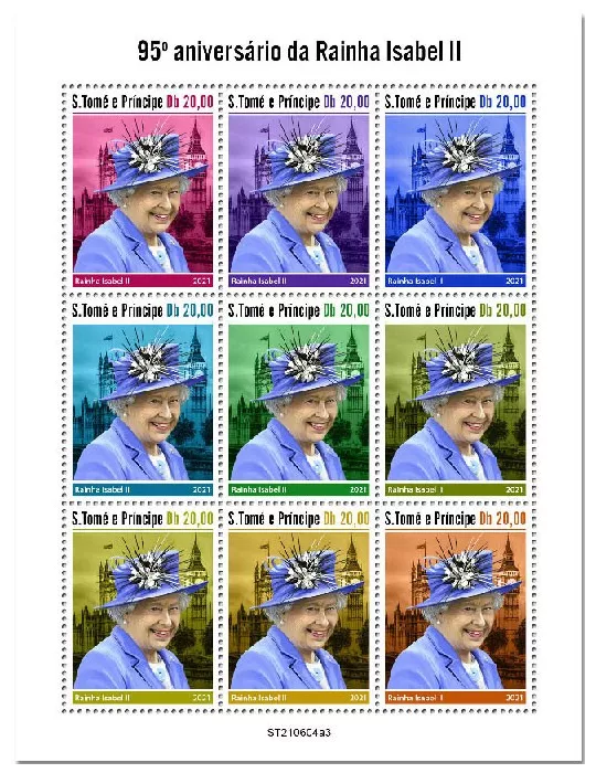 n° 8415/8423  - Timbre SAINT-THOMAS ET PRINCE Poste