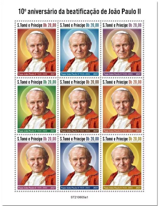 n° 8433/8441  - Timbre SAINT-THOMAS ET PRINCE Poste