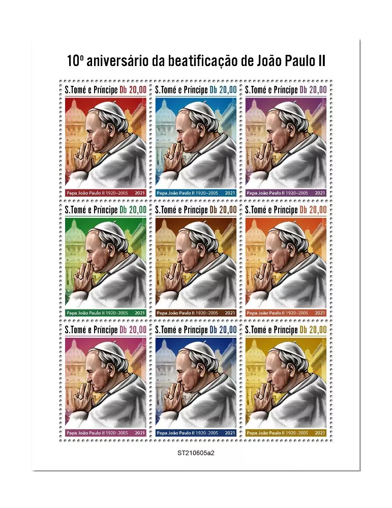 n° 8442/8450  - Timbre SAINT-THOMAS ET PRINCE Poste