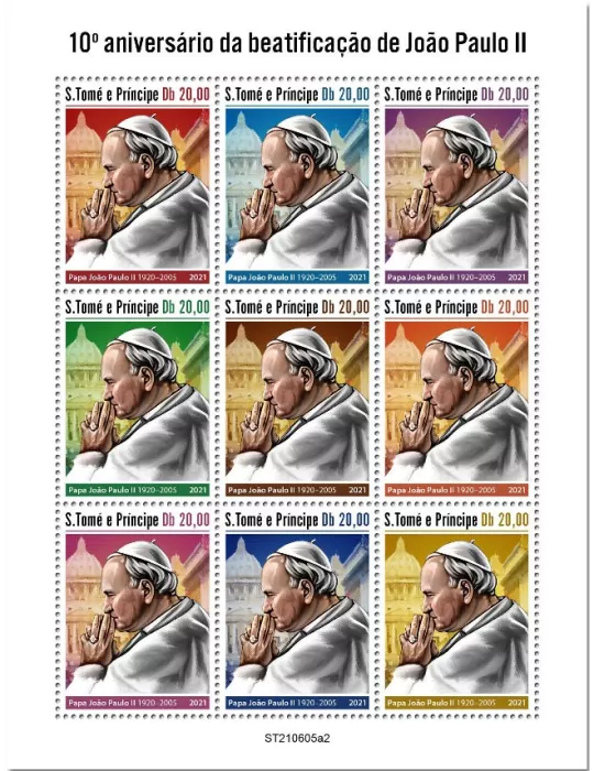 n° 8442/8450  - Timbre SAINT-THOMAS ET PRINCE Poste